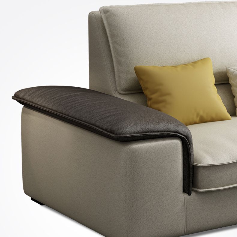 Assembled 3-seater Sofa and Chaise Recessed Arm Settee Furniture