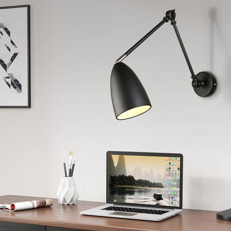Metal One Head Wall Light Fixture Arm Adjustable Wall Light for Lounge Sitting Room