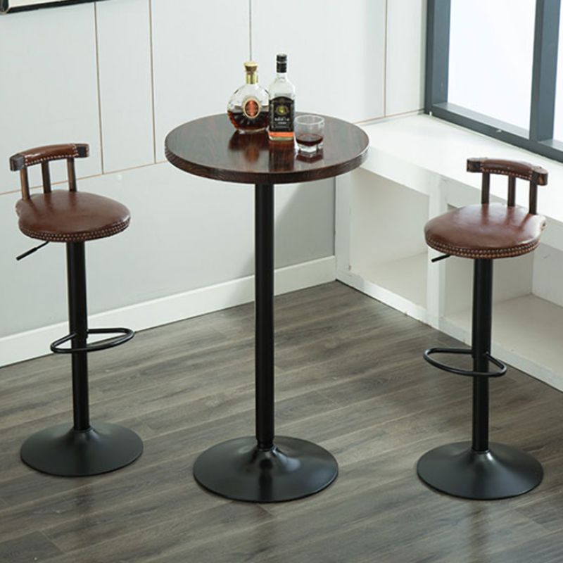 Round Counter Height Set Solid Wood 1/3 Pieces Pub Table Set