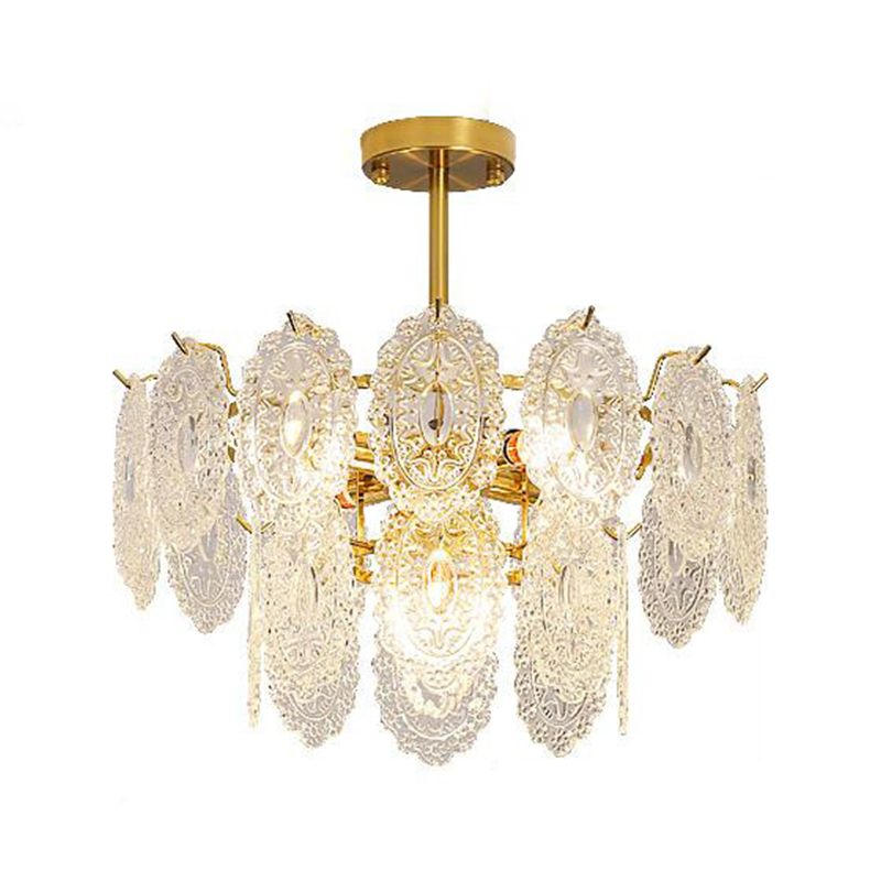 American Glass Chandelier Lichte Armaturen Restaurant Opknoping Kroonluchter