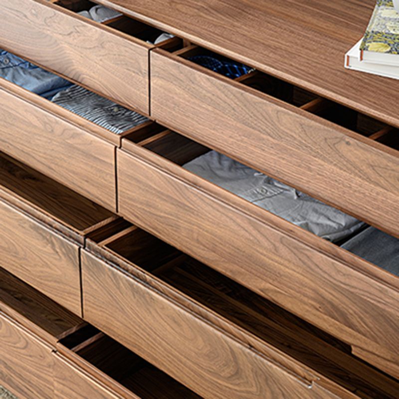 Modern Storage Chest Solid Wood Storage Chest Dresser with 8 Drawers