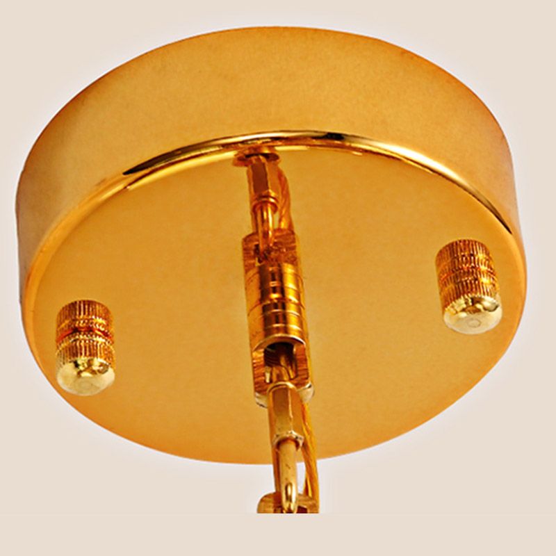 Gold Globe Chandelier Nordic Multi Light Hanging Light with White Glass for Bedroom