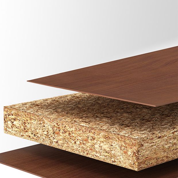 Wooden Bookcase 18" W Vertical Closed Back Bookshelf for Living Room