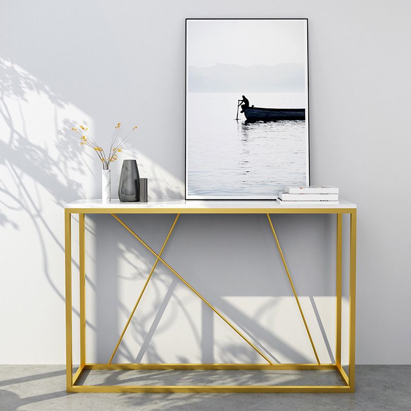 31.5" Tall Modern Console Table Frame Base Accent Table for Hall