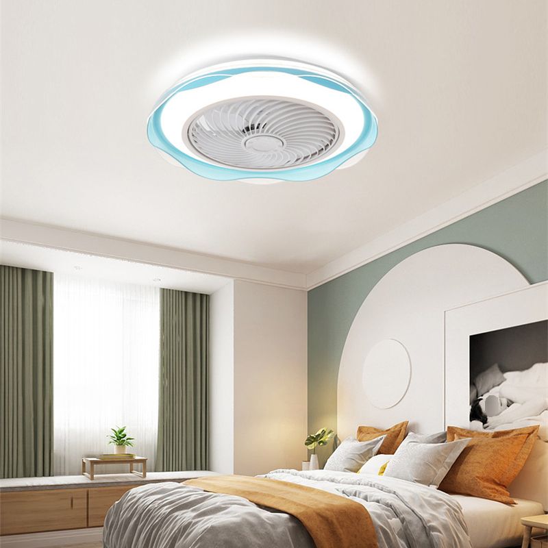 Lámpara de montaje de lavado de led redondo lámpara de ventilador de metal moderno accesorio de luz semi descarga