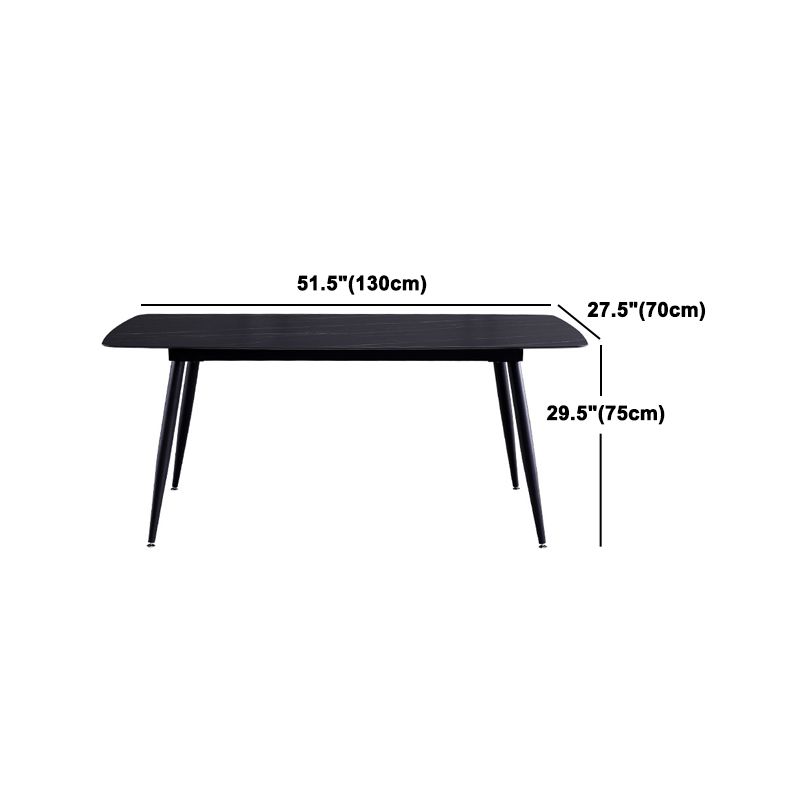 Modern Sintered Stone Dining Rectangle Table Set 1/5/6/7 Pieces Dining Set