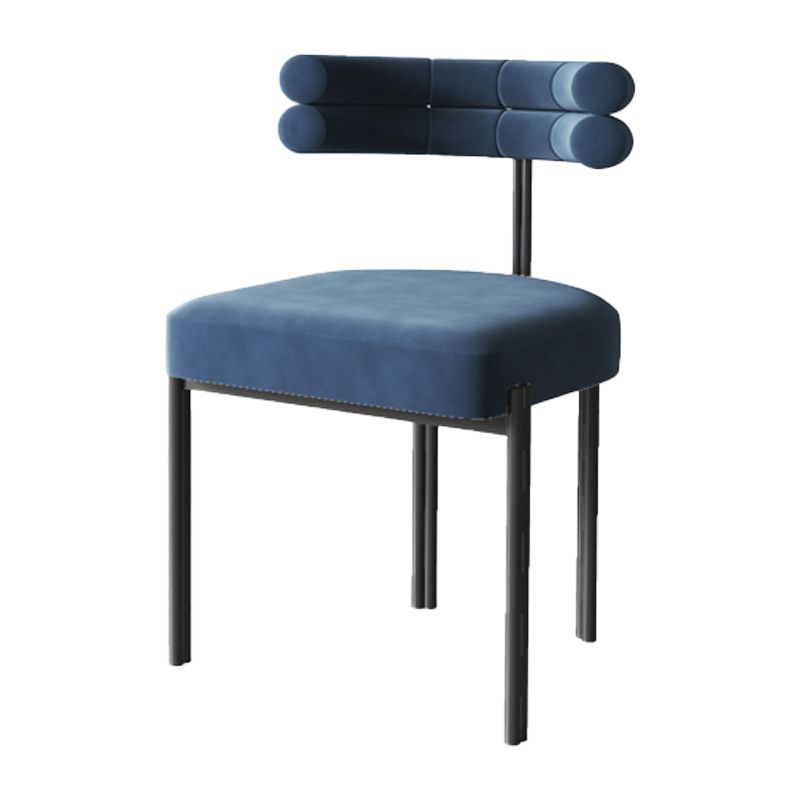 Contemporary Metal Indoor-Outdoor Room Chair Open Back Side Chair