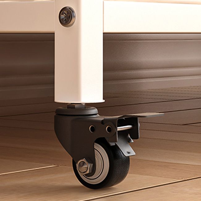 Modern Style Bookshelf Metal Closed Back Bookcase with Door for Home Office