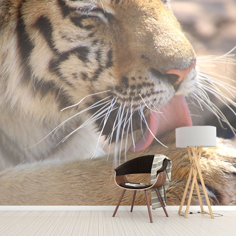 Environment Friendly Wild Animal Mural Contemporary Photography Sitting Room Wall Mural