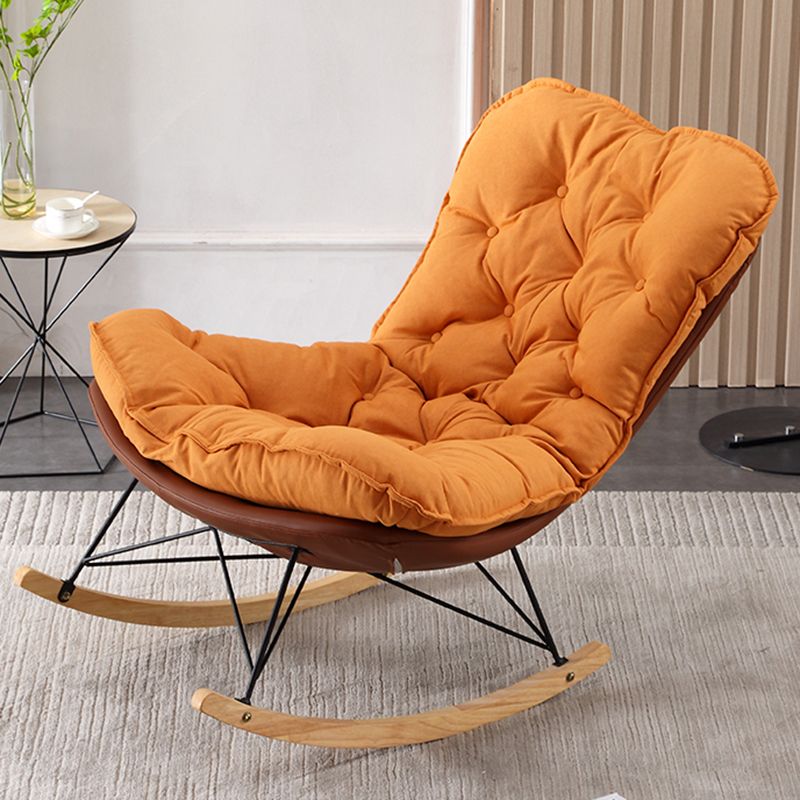 Modern Single Rocker Chair Waterproof Simple Chair for Bedroom and Living Room