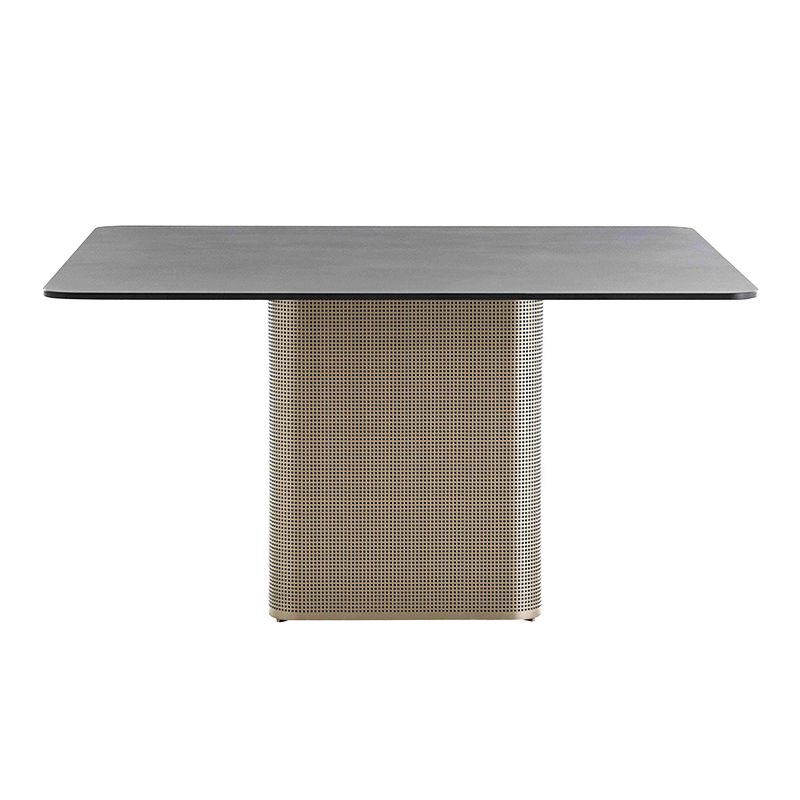 Modern Style 1/7/9 Pieces Metal Dining Set Stone Dining Table Set for Outdoor