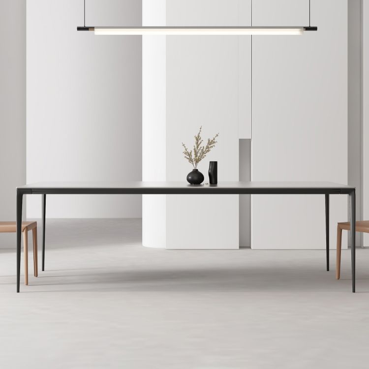 Designer Style 1/2/4/5 Pieces Dining Set Sintered Stone Dining Table with Leather Chairs