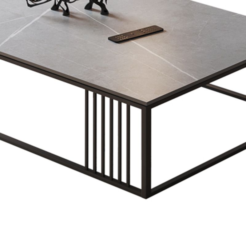 No Distressing Single Coffee Table Modern Grey Slate Frame Coffee Table