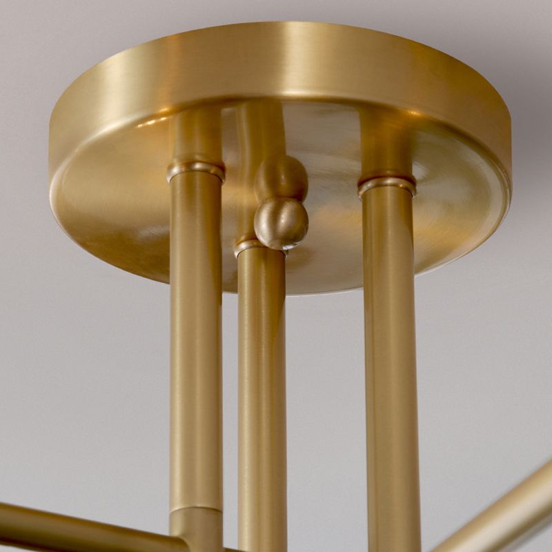 Modernism Golden Ceiling Light Globe Shaded Lighting for Foyer