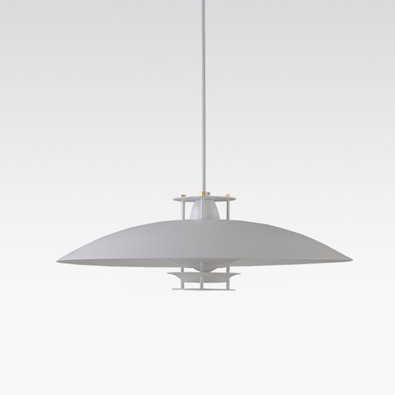 Fliegende Untertasse Metall hängend hängendes nordisches moderne 1 hängende Lampe für Wohnzimmer