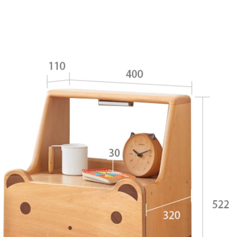 Modern Wood No Theme Lovely Kids Bedside Table Drawers Included