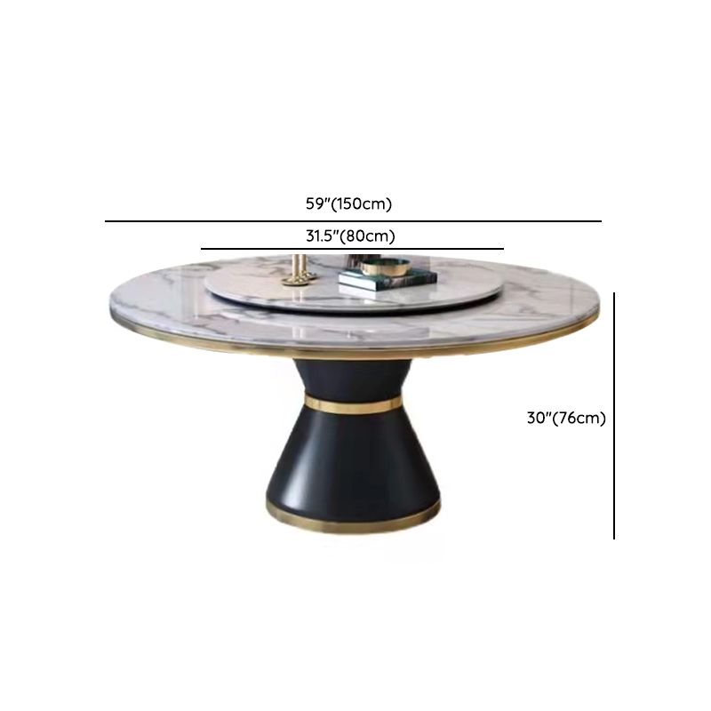 Glam Marble Furniture 5/7/9/11 Standard Height Dining Room Furniture Set for Home