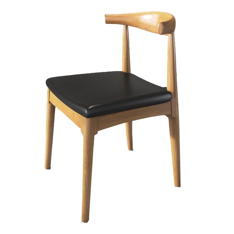 Pine Wood Dining Chair Industrial Open Back Dining Side Chair