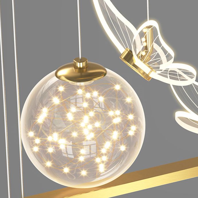 Modern Pendant Lighting Geometric Chandelier Light Metal 8 Light Island Lighting