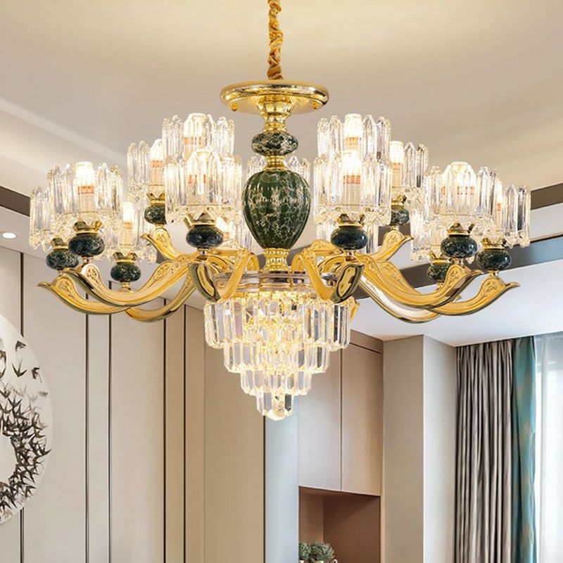 Prismatisch kristal kroonluchter vintage cilindrische eetkamer gesuspendeerde verlichting armatuur