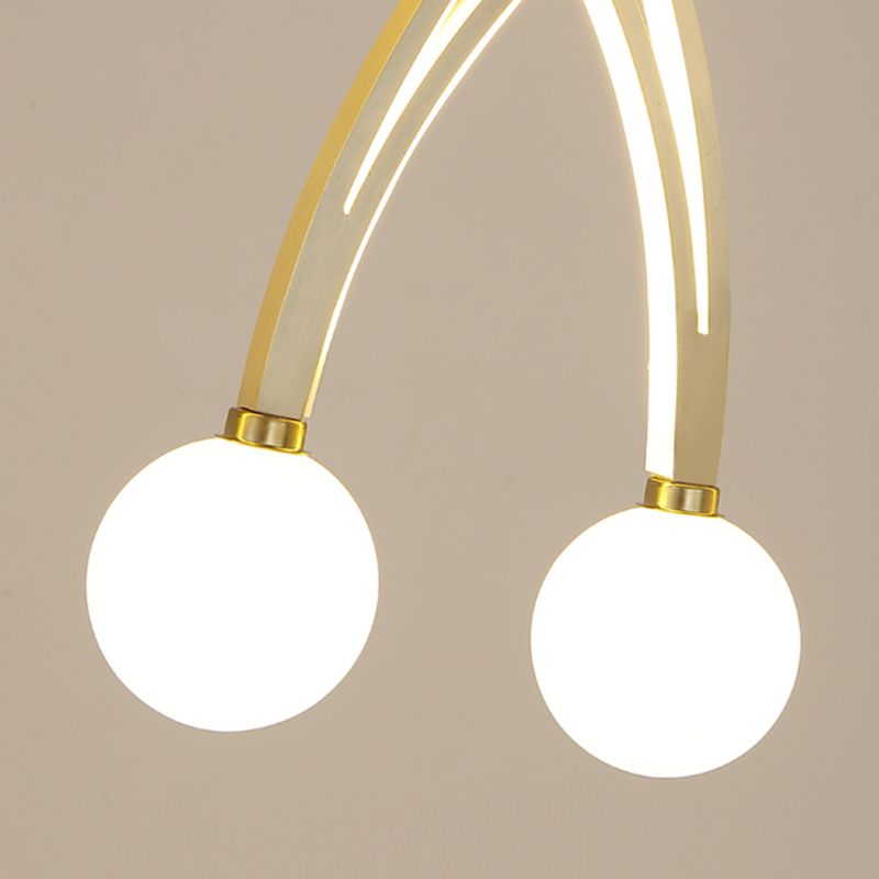 Modern Style Pendant Light LED Ball Shade Chandelier Light for Dining Room Kitchen