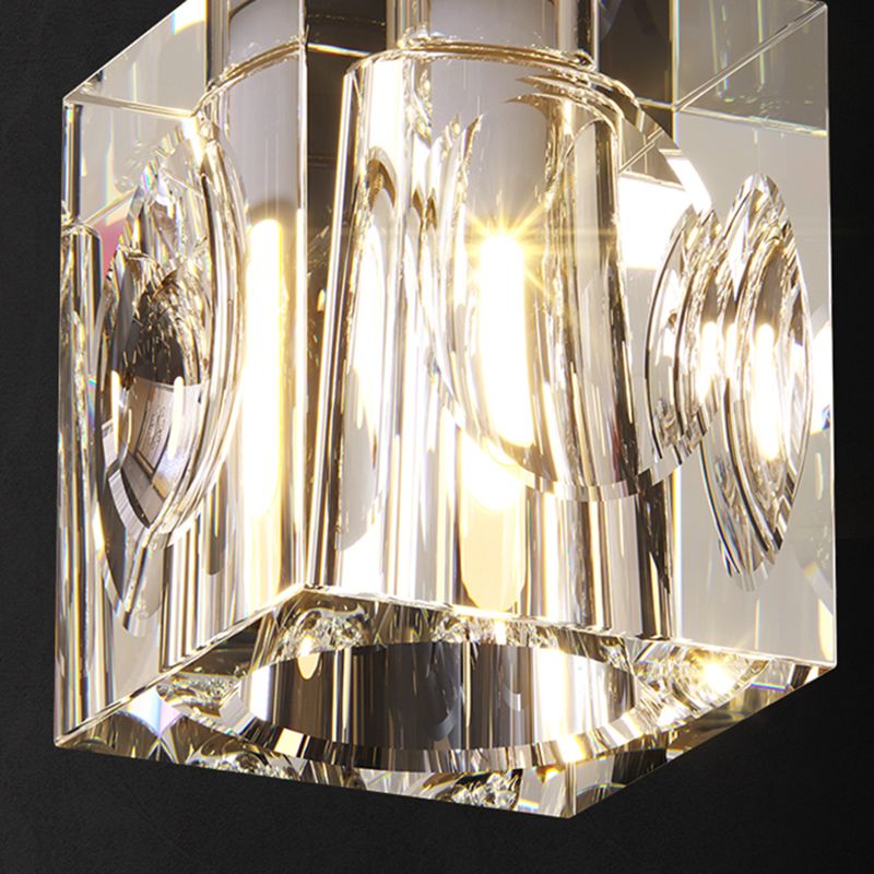 Plafoniera da soffitto in cristallo con montaggio a incasso Plafoniere contemporanee