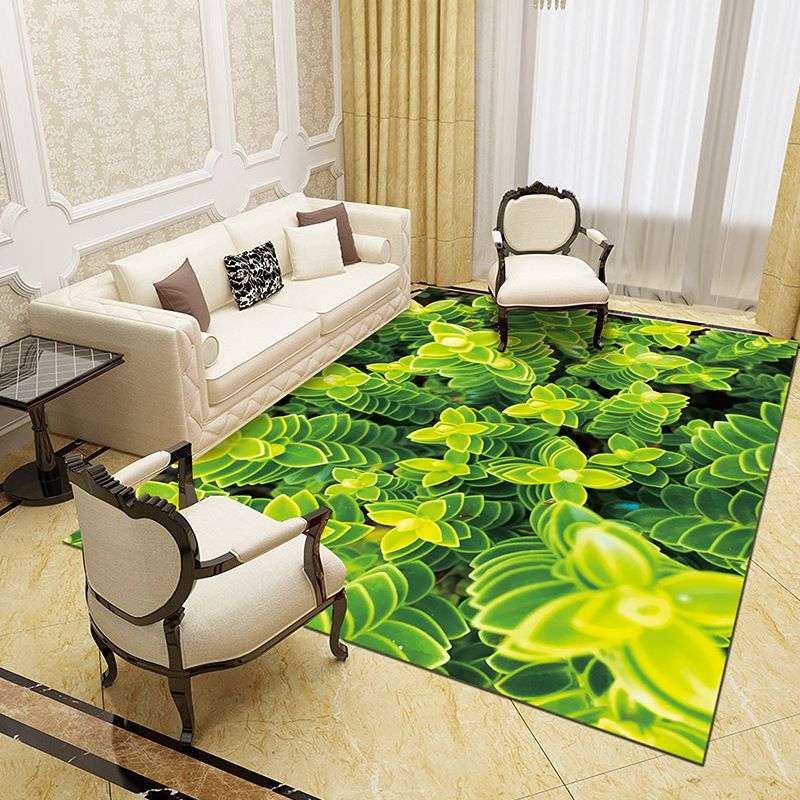 Unique Abstract Patterned Rug Multi Color Contemporary Rug Polypropylene Washable Pet Friendly Non-Slip Backing Rug for Lounge