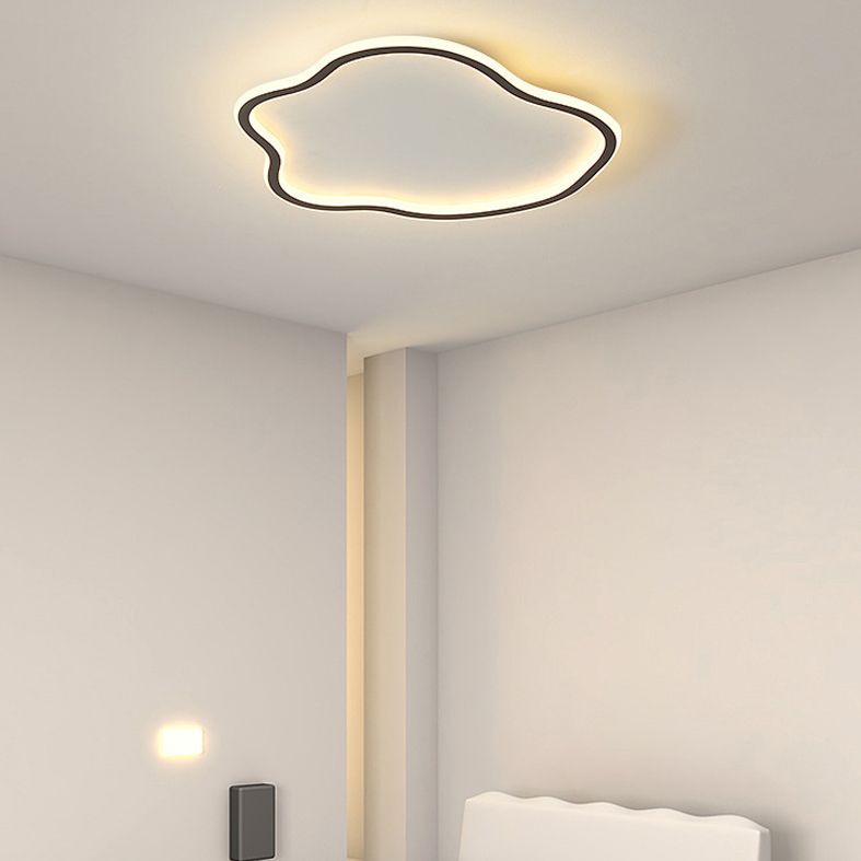 Plafonnier encastré linéaire simple moderne avec protection acrylique