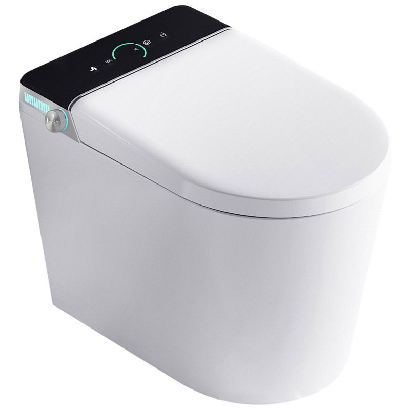 Modern All-In-One Toilet Bowl Siphon Jet Skirted Toilet with Seat for Bathroom