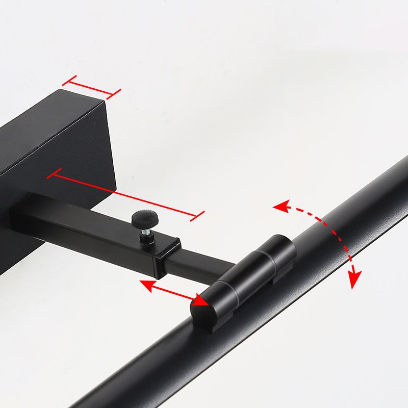 Moderno stile minimalista a parete lineare a parete vanità luci in alluminio sconde murale per bagno per bagno