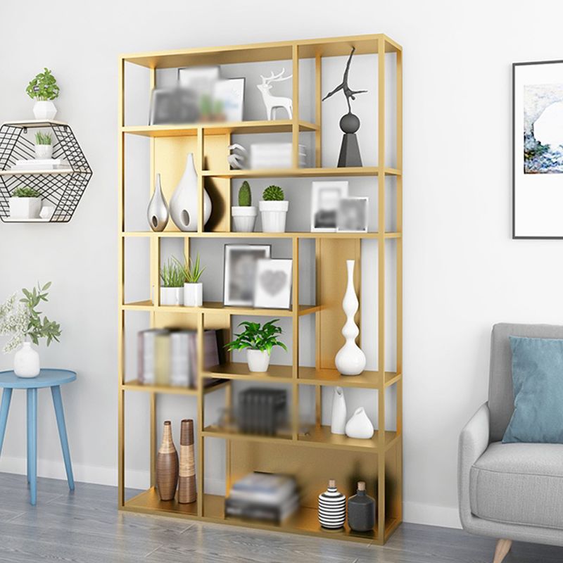 Modern Style Metal Bookshelf Open Etagere Shelf Bookcase for Office