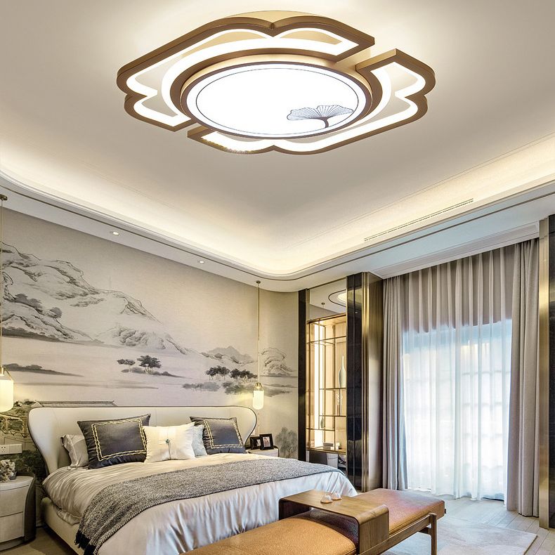 Luminaire de plafond encastré moderne en acrylique, luminaire LED pour salon