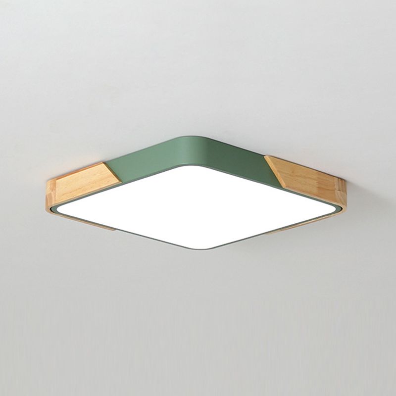 Geometrie Vorm LED-plafondlamp Modern Macaroon Acryl 1-lichts Inbouw voor slaapkamer