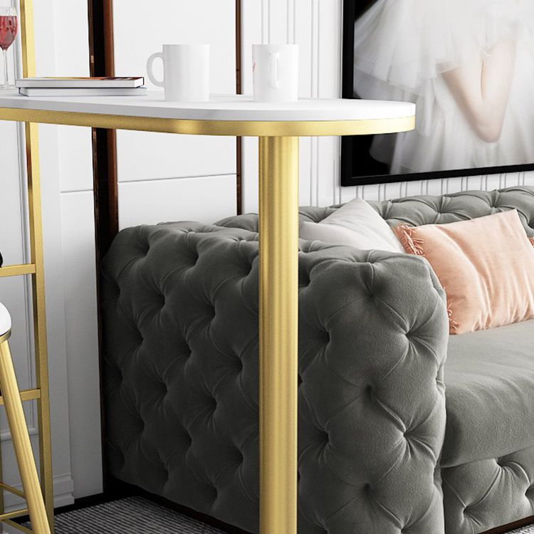 Table à manger à barres moderne Table de pub à hauteur de barre intérieure avec étagères de 42 pouces