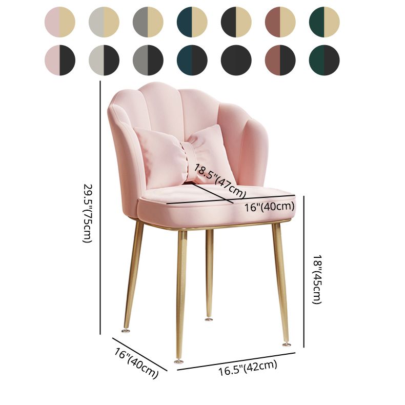 Fauteuil rembourré pour chambre à coucher scandinave, finition mate, chaise de salle à manger à dossier solide