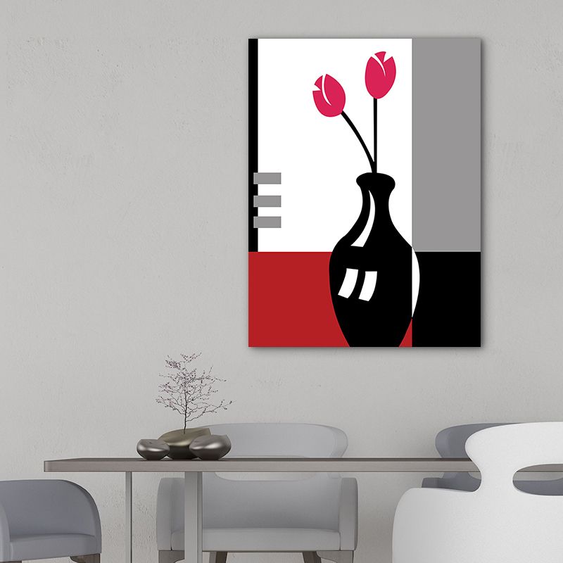 Arrangement de fleurs, décoration murale, peinture sur toile de couleur Pastel, texturée, plusieurs tailles