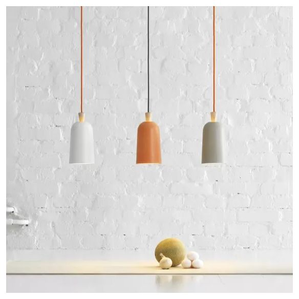 Macaron Cylindrical Suspension Pendant Aluminum 1-Light Dining Room Hanging Light Fixture