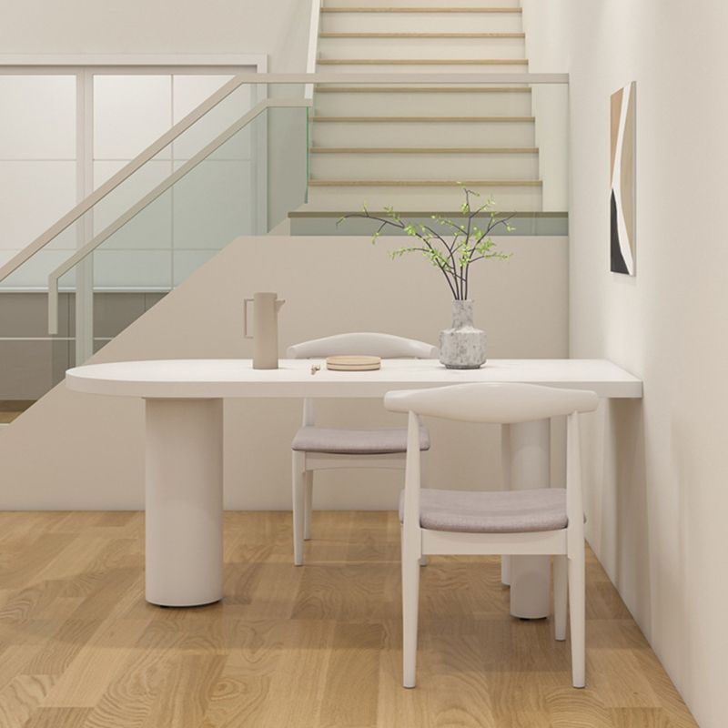 Simplicity Pine Restaurant Table Solid Wood Matte Finish 3 Legs Dining Table