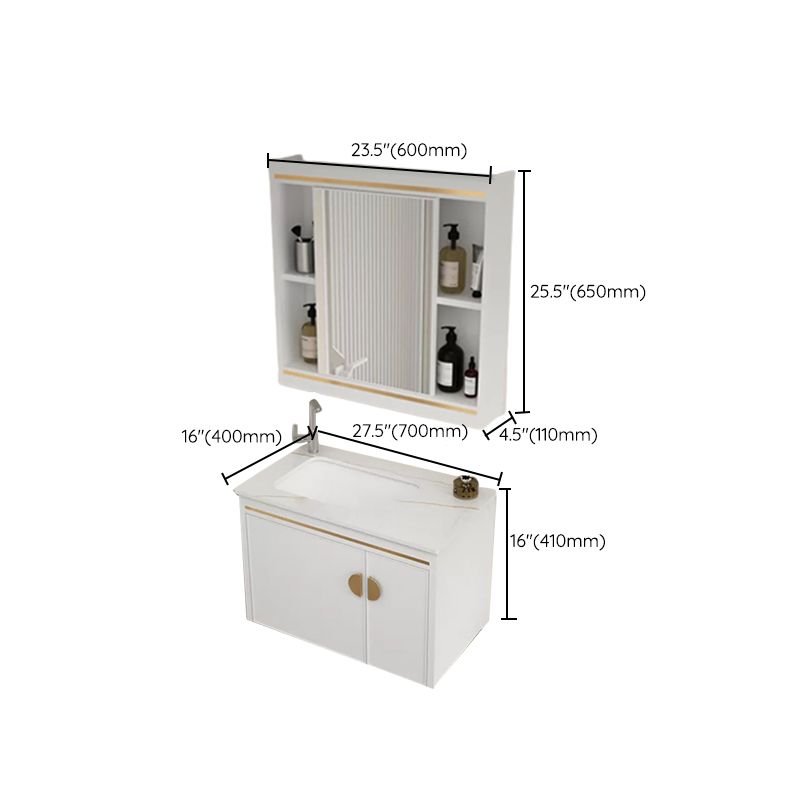 Gorgeous Sink Cabinet Free-standing Standard Space Saver Vanity with Mirror