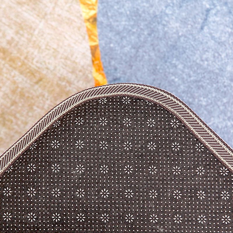 Minimalist Rug Beige Polyester Area Rug Stain Resistant Rug for Home Decor