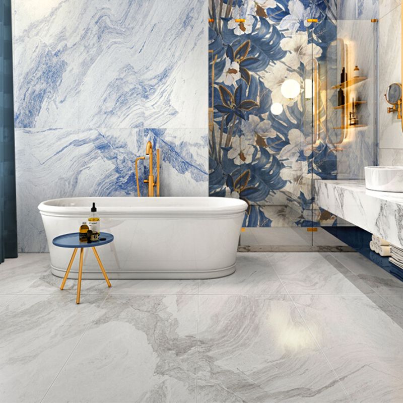 Modern Style Wall Tile Scratch Resistant Straight Edge Rectangle Wall Tile