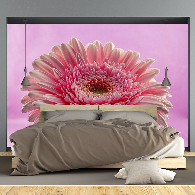 Modern Chrysanthemum Wall Covring for Bedroom Decoration, Moisture Resistant