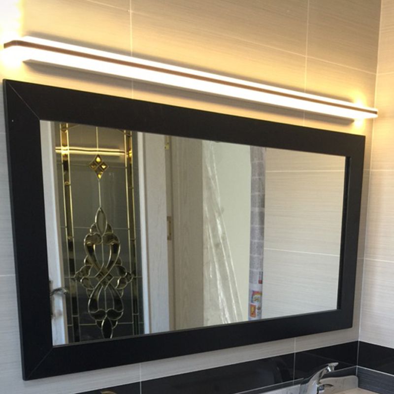 Metalen spiegel wandlampen moderne eenvoudige stye multi -heads wandbevestiging in zwart