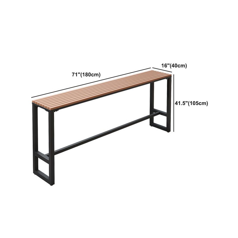Modern Table Set 1/4/5 Pieces Bar Rectangle Bar Table with Metal High Stools for Kitchen