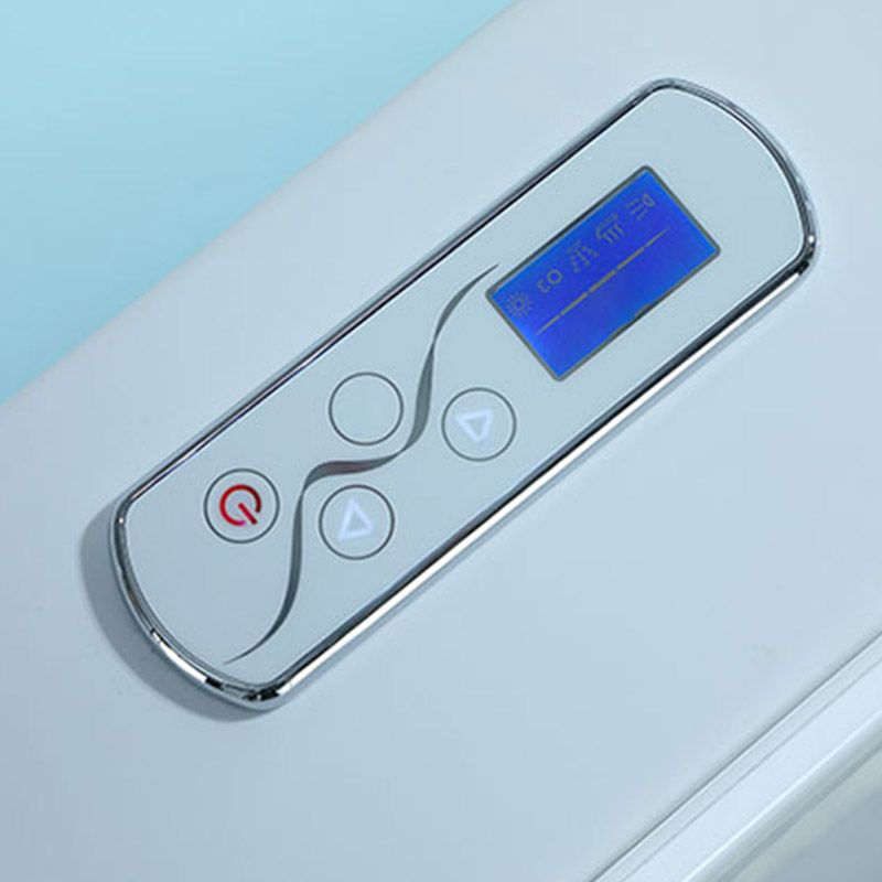 Modern Style Acrylic Rectangular Bath Tub White Tub with Internal Drain