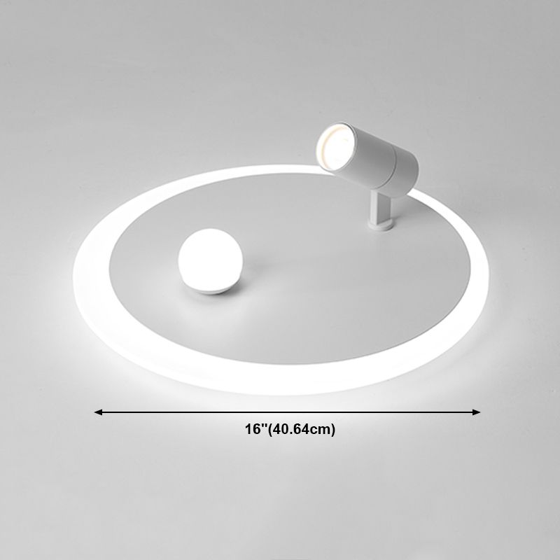 Plafonnier encastré à LED blanc, luminaire de plafond simple avec spots