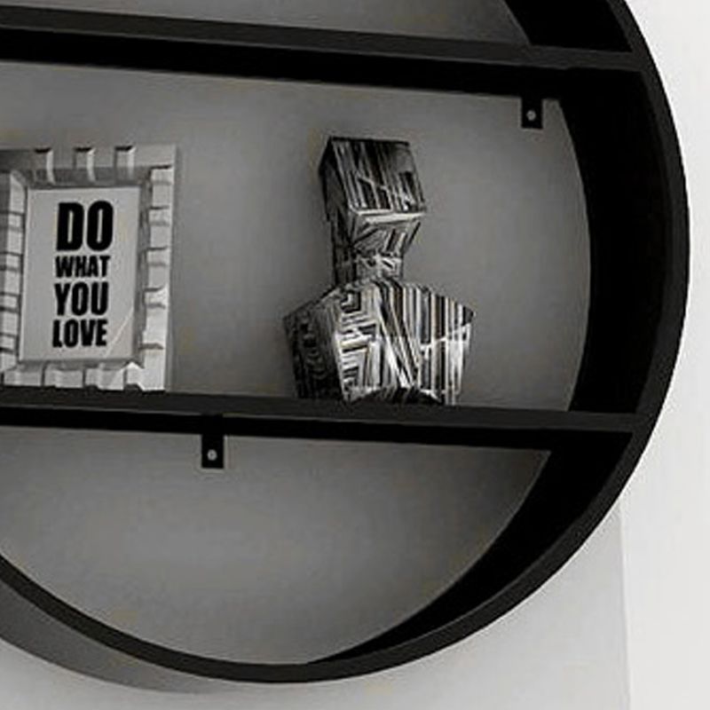 Black Industrial Wall Mounted Bookshelf Iron Bookshelf for Living Room