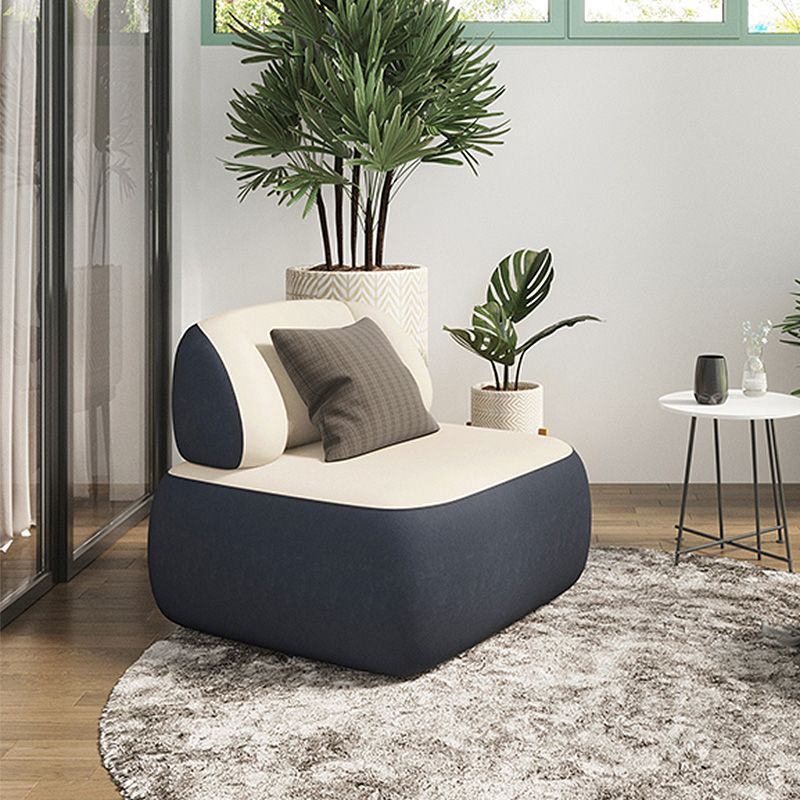 Fixed Back Armless with Fabric Seat Fabric Bedroom Patchwork Accent Chair