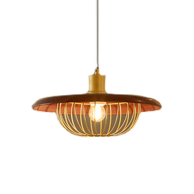 Hanging Light Fixture Modern 1-Light Suspension Pendant Lamp with Metal Shade for Restaurant