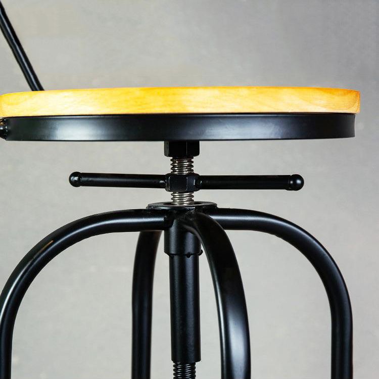 1/2/3 Pieces Industrial Style Round Bar Table Set Solid Wood Bistro Set